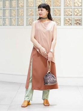 Ray BEAMSさん（レディース・157cm）の夏コーディネート