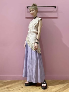 Ray BEAMSさん（レディース・164cm）の夏コーディネート