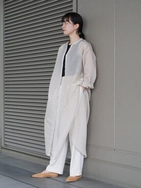 「ナチュラルスタイル」｜「アイテム（その他シューズ）」を使った、Ray BEAMSさん（レディース・161cm）の夏コーディネート