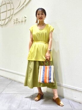 Ray BEAMSさん（レディース・157cm）の夏コーディネート