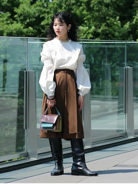 Ray BEAMSさん（レディース・153cm）の夏コーディネート