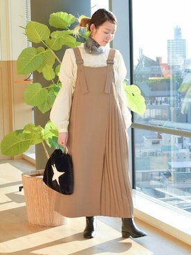 「Ray BEAMS（レイビームス）のアイテム（財布/小物）」を使った、Ray BEAMSさん（レディース・158cm）の秋コーディネート