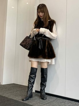 Ray BEAMSさん（レディース・163cm）の秋コーディネート