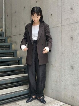 Ray BEAMSさん（レディース・158cm）の秋コーディネート