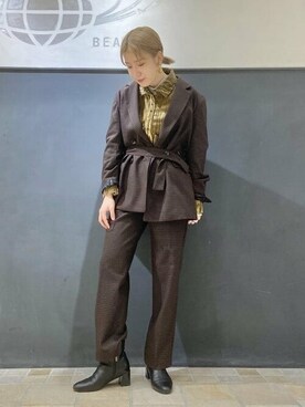 Ray BEAMSさん（レディース・158cm）の秋コーディネート