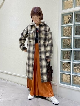 「maturely」｜「アイテム（その他アウター）」を使った、Ray BEAMSさん（レディース・156cm）の秋コーディネート