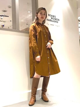 Ray BEAMSさん（レディース・161cm）の秋コーディネート