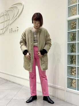 「RBS」｜「アイテム（その他アウター）」を使った、Ray BEAMSさん（レディース・156cm）の秋コーディネート