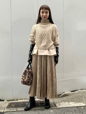 Ray BEAMSさん(レディース・156cm)の秋コーディネート