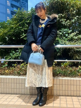 Ray BEAMSさん（レディース・163cm）の冬コーディネート