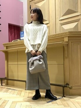 Ray BEAMSさん（レディース・152cm）の冬コーディネート