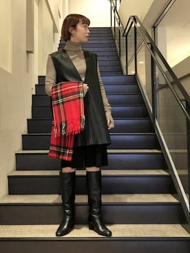 Ray BEAMSさん(レディース・155cm)の冬コーディネート