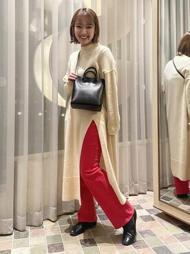 Ray BEAMSさん（レディース・163cm）の冬コーディネート