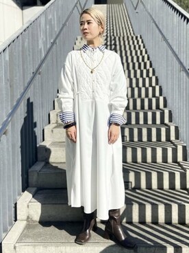 Ray BEAMSさん（レディース・153cm）の冬コーディネート