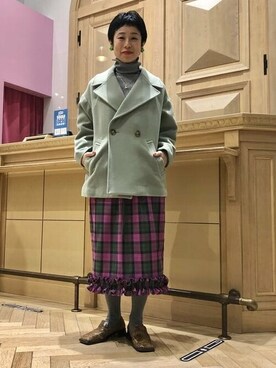 Ray BEAMSさん（レディース・158cm）の冬コーディネート