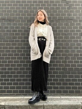 Ray BEAMSさん（レディース・159cm）の冬コーディネート