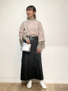 Ray BEAMSさん(レディース・154cm)の冬コーディネート