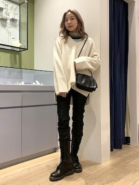 Ray BEAMSさん（レディース・159cm）の冬コーディネート