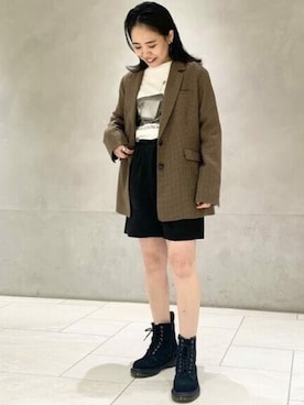 Ray BEAMSさん（レディース・153cm）の冬コーディネート