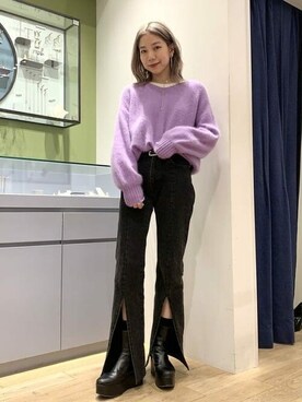 Ray BEAMSさん（レディース・159cm）の冬コーディネート