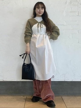 Ray BEAMSさん（レディース・162cm）の冬コーディネート