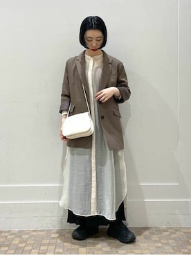 Ray BEAMSさん（レディース・155cm）の冬コーディネート