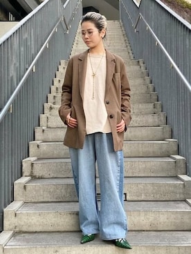 Ray BEAMSさん(レディース・153cm)の冬コーディネート