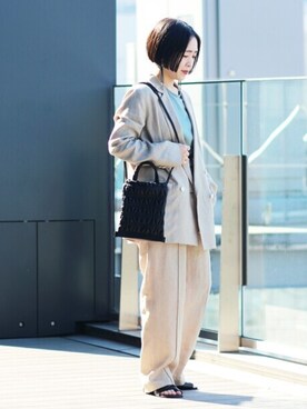 「152cm」｜「アイテム（その他アウター）」を使った、Ray BEAMSさん（レディース・152cm）の冬コーディネート