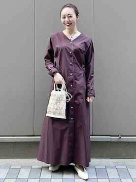 「RBS」｜「アイテム（ワンピース/ドレス）」を使った、Ray BEAMSさん（レディース・153cm）の冬コーディネート