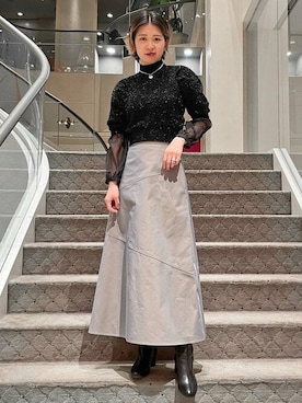 Ray BEAMSさん（レディース・168cm）の冬コーディネート