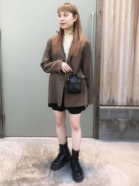 Ray BEAMSさん（レディース・154cm）の冬コーディネート