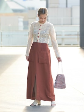 Ray BEAMSさん（レディース・164cm）の冬コーディネート