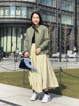 Ray BEAMSさん(レディース・155cm)の春コーディネート