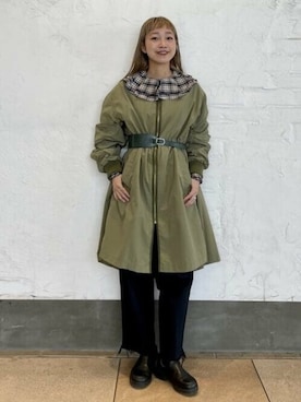 「Ray BEAMS（レイビームス）のアイテム（MA-1）」を使った、Ray BEAMSさん（レディース・155cm）の春コーディネート