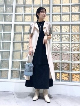 「トレンチ」｜「アイテム（アクセサリー）」を使った、Ray BEAMSさん（レディース・165cm）の春コーディネート