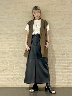 「RBS」｜「アイテム（ジャケット/アウター）」を使った、Ray BEAMSさん（レディース・162cm）の春コーディネート