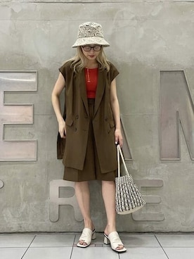 Ray BEAMSさん（レディース・155cm）の春コーディネート