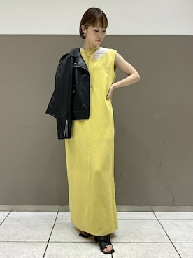 「アシンメトリー」｜「アイテム（ブルゾン）」を使った、Ray BEAMSさん（レディース・155cm）の春コーディネート