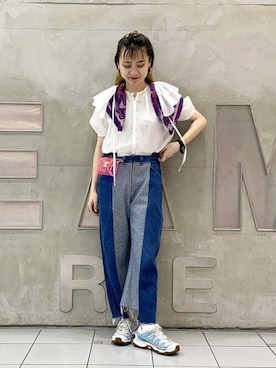「Ray BEAMS（レイビームス）のアイテム（財布/小物）」を使った、Ray BEAMSさん（レディース・160cm）の春コーディネート