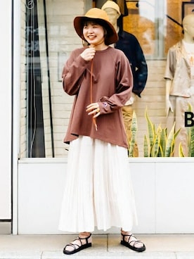 Ray BEAMSさん（レディース・167cm）の春コーディネート