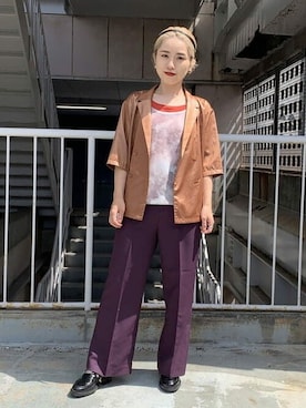 Ray BEAMSさん（レディース・156cm）の春コーディネート