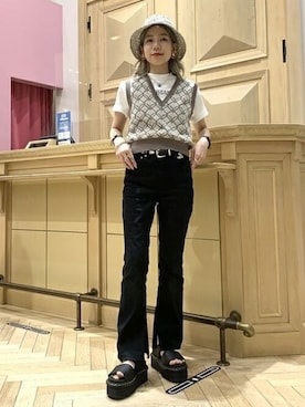 Ray BEAMSさん（レディース・159cm）の春コーディネート