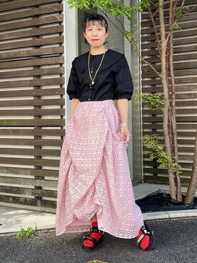 Ray BEAMSさん（レディース・160cm）の春コーディネート