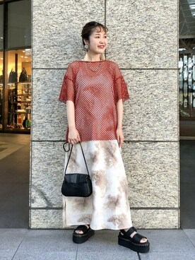 Ray BEAMSさん（レディース・156cm）の夏コーディネート