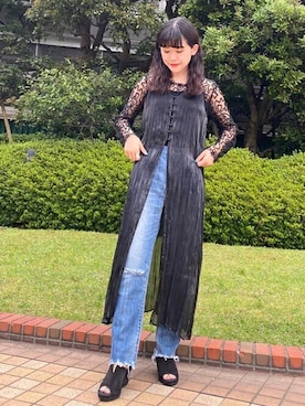 Ray BEAMSさん（レディース・157cm）の夏コーディネート