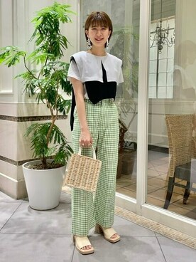 Ray BEAMSさん（レディース・158cm）の夏コーディネート