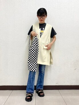 Ray BEAMSさん（レディース・157cm）の夏コーディネート