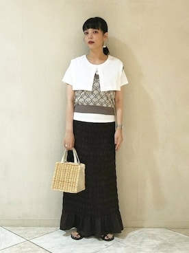 Ray BEAMSさん（レディース・158cm）の夏コーディネート