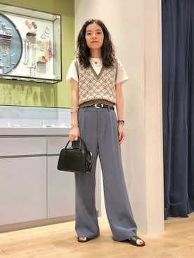 Ray BEAMSさん（レディース・159cm）の夏コーディネート