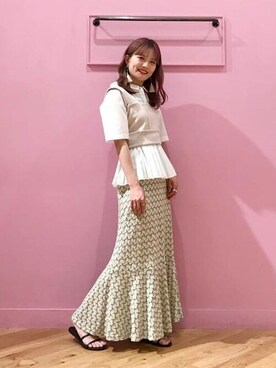 Ray BEAMSさん（レディース・157cm）の夏コーディネート